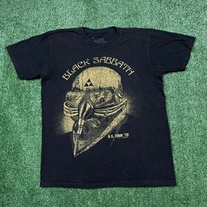 Black Sabbath Graphic T Shirt Men's Size M Black Short Sleeve Retro 87 Tour Tee